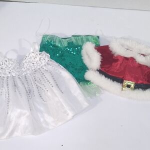 Mermaid Ariel Santa Suit White Dress Build-A-Bear Workshop Outfits